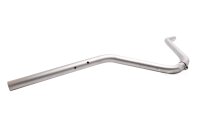 Manillar 22mm universal curvo moleteado aluminio plata Lenker universell