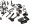 Ruuvisarja moottorin laakerikilven tiivistyslevy jousien pultit Honda CBX 650 RC13 83-87