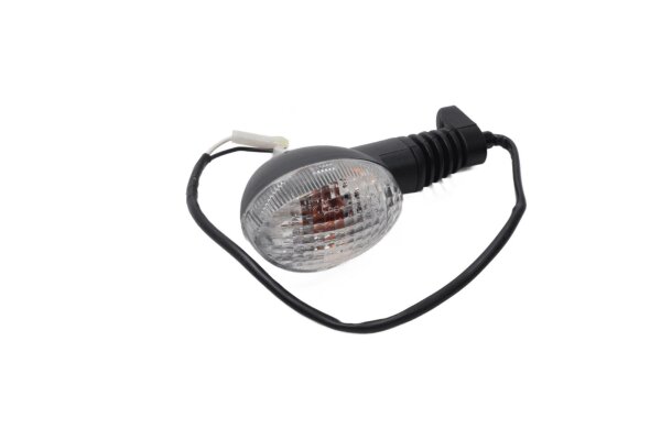 Blinker klar Linse Glühlampe schwarz universal Motorrad Triumph universell