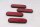 Red universal reflector set, left, right, side, cats eye Triumph universell