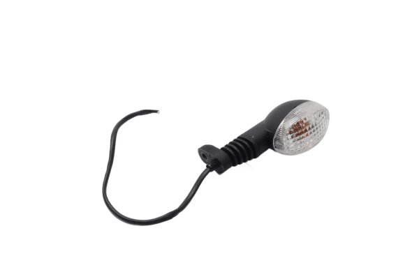 Luz indicadora universal, cristal naranja transparente, brazo de goma Triumph universell