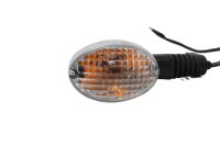 Luz indicadora universal, cristal naranja transparente, brazo de goma Triumph universell