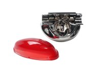 Rücklicht Gehäuse Reflektor Bremslicht universal rot chrom Triumph universell