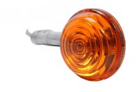 Blinker orange rund klassisch universal schwarz Chrom Triumph universell