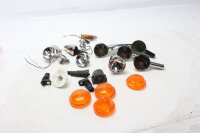 Indicator housing, bulb holder, lenses, universal set, orange Triumph universell