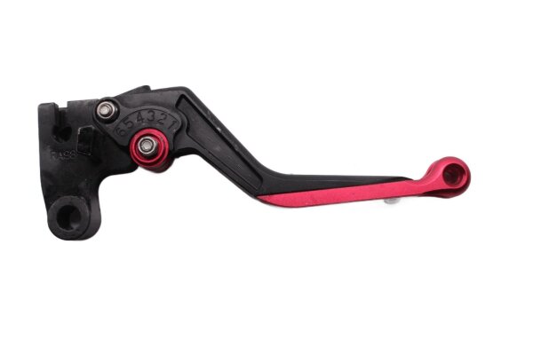 Adjustable clutch lever, red/black, short, universal grip Triumph universell