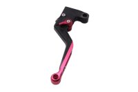 Adjustable clutch lever, red/black, short, universal grip Triumph universell