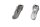 Passenger footrest set, rear left and right, non-slip, ribbed Triumph Unbekannt
