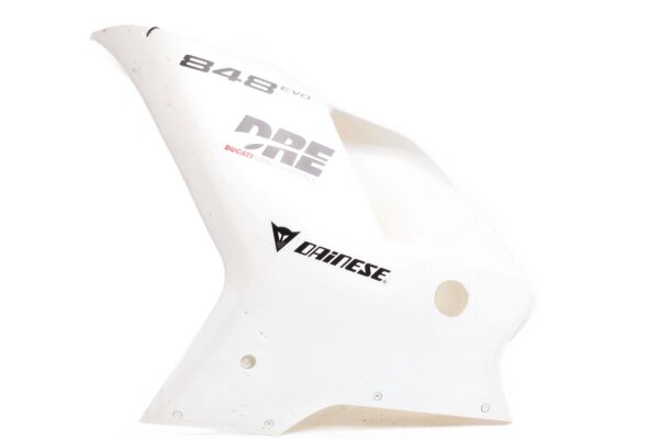 Side panel, left front, white Ducati 848 848 Evo 13-13