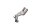 Footrest bracket, rear left Honda CBR 1100 XX Blackbird SC35 97-98