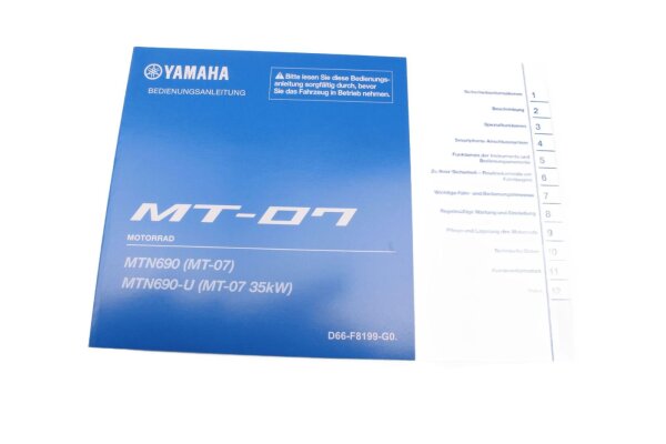 Instructions dutilisation Manuel du conducteur MTN690 MTN690-U Yamaha MT-07 700 A 25-25