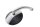 Rearview mirror, aluminum, round, handlebar mount, left Triumph Unbekannt