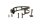 support de collier de serrage du silencieux déchappement BMW R 1200 GS K25 0307 R12 04-07