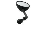 Left oval rearview mirror with threaded arm, black BMW R 1100 R 259 0407 95-01