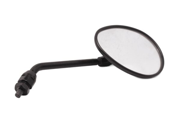 Left-hand side handlebar mirror, oval, black, E4 Ken Sean 016 Triumph Unbekannt
