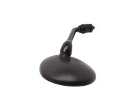 Left-hand side handlebar mirror, oval, black, E4 Ken Sean 016 Triumph Unbekannt