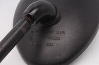 Left-hand side handlebar mirror, oval, black, E4 Ken Sean 016 Triumph Unbekannt