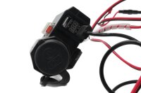 USB-latausportti, volttimittari, 12 V:n pistorasia Kawasaki Zephyr 1100 ZRT10A 92-95