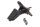 Fussraste Fahrer vorne links Halter Gummi Auflage BMW F 700 GS 0B01 E8GS 12-16
