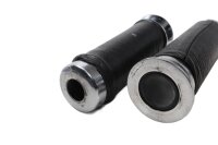 Handtagsset krom svart vänster höger Kawasaki Zephyr 1100 ZRT10A 92-95