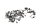jeu de vis de fixation du cadre de carénage Kawasaki Zephyr 1100 ZRT10A 92-95