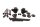 Engine screw set, engine mount bracket Kawasaki Zephyr 1100 ZRT10A 92-95