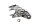 Voorste rechter voetsteunbeugelhouder 2311642 BMW R 1100 R 259 0407 95-01