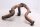 Exhaust manifold, exhaust pipe, double flange Kawasaki KLV 1000 KLV1000A 04-06
