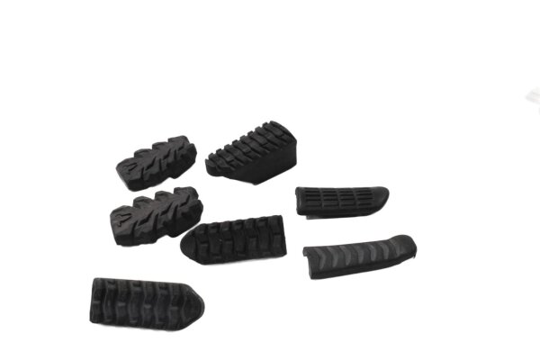 Footrest rubber set, pedal pad set, replacement profile, ribbed Triumph Unbekannt