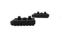 Footrest rubber set, pedal pad set, replacement profile, ribbed Triumph Unbekannt