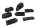 Footrest rubber set, pedal pad set, replacement profile, ribbed Triumph Unbekannt