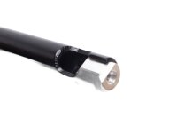 Zwart stuur, buisdiameter 22 mm, gebogen, universele bevestiging Triumph universell