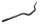 Zwart stuur, buisdiameter 22 mm, gebogen, universele bevestiging Triumph universell