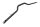 Zwart stuur, buisdiameter 22 mm, gebogen, universele bevestiging Triumph universell
