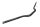 Zwart stuur, buisdiameter 22 mm, gebogen, universele bevestiging Triumph universell