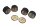 Rubber buffer vibration damper set with screws BMW K 1100 RS K589 0522 92-96