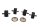 Rubber buffer vibration damper set with screws BMW K 1100 RS K589 0522 92-96