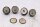Rubber buffer vibration damper set with screws BMW K 1100 RS K589 0522 92-96