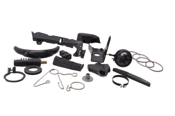Schraubensatz Halter Clips Gummi Reflektor Blech Restteile Triumph universell