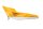 Bagerste venstre sidepanel, gul/hvid, 4037099881 Ducati 906 Paso ZDM906 89-92
