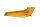 Bagerste venstre sidepanel, gul/hvid, 4037099881 Ducati 906 Paso ZDM906 89-92