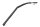 Black handlebars, 22mm/28mm, universal tubular handlebars for motorcycle conversions Triumph universell