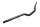 Black handlebars, 22mm/28mm, universal tubular handlebars for motorcycle conversions Triumph universell