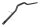 Black handlebars, 22mm/28mm, universal tubular handlebars for motorcycle conversions Triumph universell
