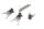 Shift forks set gearbox guide rails Yamaha XV 535 H Virago 2YL 88-95
