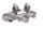 Handlebar clamp bracket, upper triple clamp, universal, front bore Triumph universell