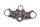 Handlebar clamp bracket, upper triple clamp, universal, front bore Triumph universell