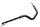 Tapered handlebar, black, 22mm/32mm cable routing Triumph universell