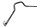 Tapered handlebar, black, 22mm/32mm cable routing Triumph universell