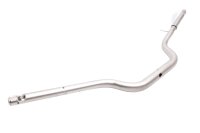 Zilverkleurig stuur, 22 mm/28 mm, gebogen, universele aluminium buis Triumph universell
